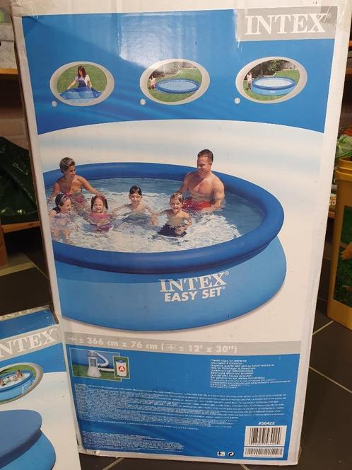 Zwembad INTEX Easy set - DIA 366 -  Hoogte 76, Tuin en Terras, Zwembaden, Nieuw, Opblaaszwembad, Minder dan 80 cm, 200 tot 400 cm