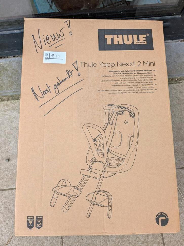 Thule Yepp Nexxt 2 Mini fietsstoel, Fietsen en Brommers, Fietsaccessoires | Fietsstoeltjes, Nieuw, Voorzitje, 0 t/m 13 kg, Ophalen of Verzenden