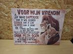 canvas met tekst: "voor mijn vriendin" Lion King., Maison & Meubles, Accessoires pour la Maison | Cadres, Comme neuf, Enlèvement
