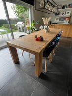Eettafel met bank en stoelen (dressoir & kast ook besch.), Huis en Inrichting, Tafels | Eettafels, Ophalen, Gebruikt, 100 tot 150 cm