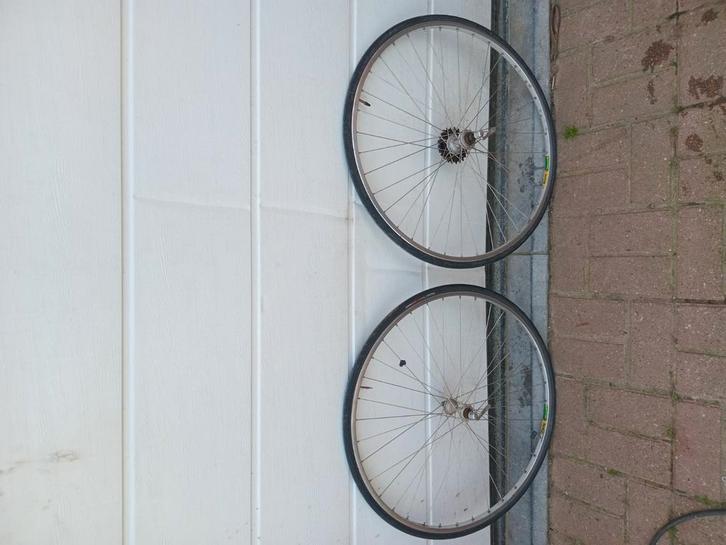 Retro koersfiets wielen in goede staat, Fietsen en Brommers, Fietsonderdelen, Gebruikt, Ophalen