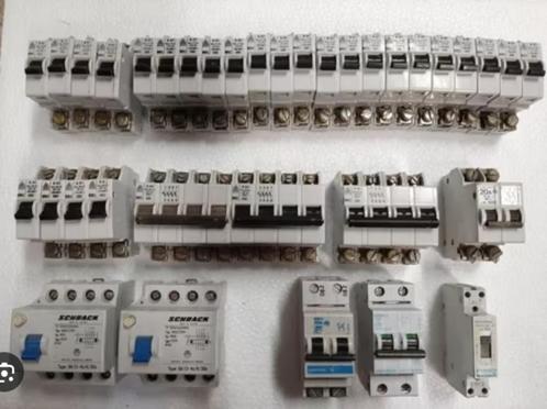 Zekeringen, differentiëlen contactor voor DIN rail montage, Doe-het-zelf en Bouw, Elektriciteit en Kabels, Gebruikt, Overige typen