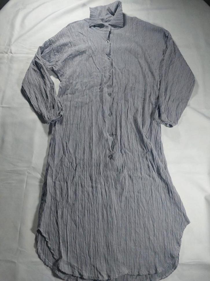 Robe chemise à boutons lilas sans marque, Kleding | Dames, Jurken, Zo goed als nieuw, Maat 38/40 (M), Paars, Knielengte, Ophalen of Verzenden