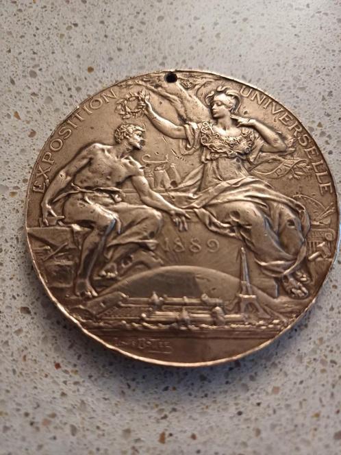Médaille Expo Universelle Paris 1889, Timbres & Monnaies, Pièces & Médailles, Bronze, Enlèvement ou Envoi