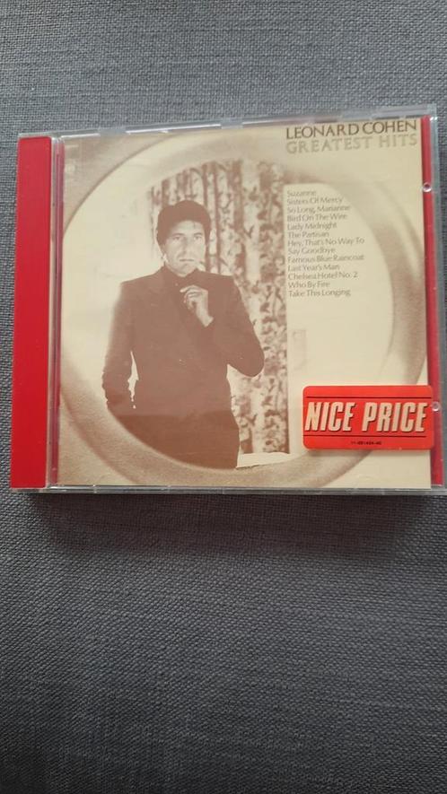 CD LEONARD COHEN Greatest hits, Cd's en Dvd's, Cd's | Rock, Zo goed als nieuw, Singer-songwriter, Ophalen of Verzenden