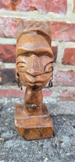 Vintage handgesneden houten dameshoofd - Afrikaans, Enlèvement