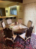 Antieke tafel en 6 stoelen, Ophalen
