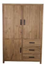 teakhouten dichte opbergkast (service/broodkast, 100 tot 150 cm, 200 cm of meer, Teakhout, Nieuw