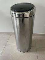 Brabantia vuilnisbak inox met Push deksel, Ophalen, Zo goed als nieuw, Inox