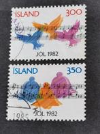 Ijsland 1982 - Kerstmis - vogels, duiven, muzieknoten, klok, Ophalen of Verzenden, IJsland, Gestempeld