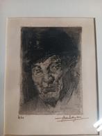 gesigneerde ets door Henri Van Peteghem, Antiek en Kunst, Kunst | Etsen en Gravures, Ophalen of Verzenden