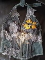Feestelijk Designer Topje – Nicky Vankets – Maat 38/40, Ophalen, Zo goed als nieuw, Grijs