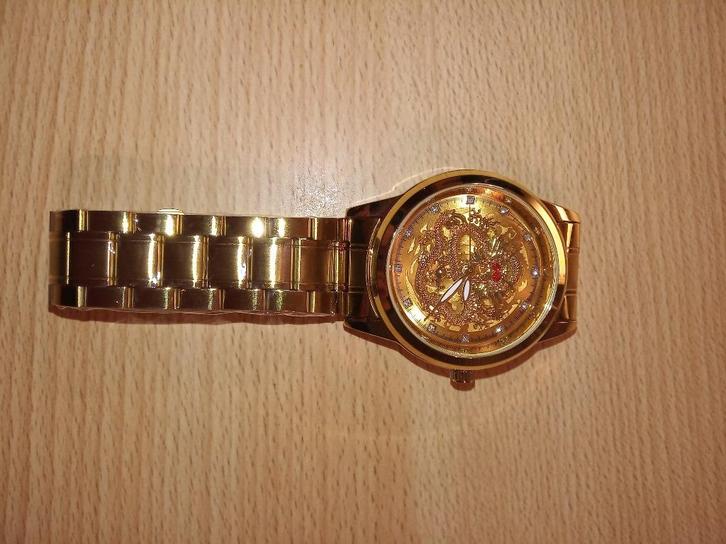 Polshorloge waterdicht, Handtassen en Accessoires, Horloges | Heren, Nieuw, Polshorloge, Overige merken, Staal, Staal, Ophalen of Verzenden