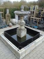 centrale fontein + wastafel in gepatineerde blauwe steen., Tuin en Terras, Ophalen, Nieuw, Hardsteen, Fontein