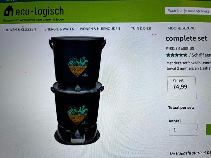 bokashi-emmers, Tuin en Terras, Aarde en Mest, Compostbak, Ophalen