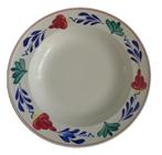 P. Regout Boerenbont diep bord 24,5cm vintage bord, Huis en Inrichting, Keuken | Servies, Verzenden, Zo goed als nieuw, Boerenbont
