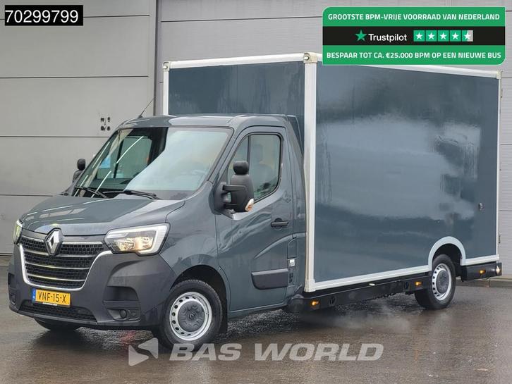 Renault Master 150PK Luchtvering Automaat Bakwagen Lowliner, Auto's, Bestelwagens en Lichte vracht, Bedrijf, Te koop, Achteruitrijcamera