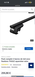 Kit complet barres de toit THULE pour YARIS ou MAZDA2, Auto diversen, Dakdragers, Ophalen, Zo goed als nieuw