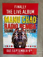 Poster Manu Chao Radio Bemba Sound System, Comme neuf, Enlèvement ou Envoi