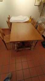 Tafel met 6 stoelen, Ophalen