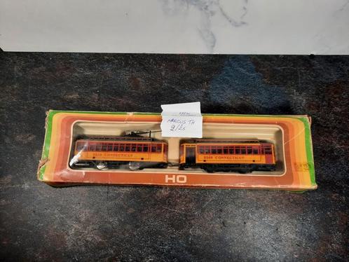 Mehano T033  2350 Connecticut locomotief + personenwagon, Hobby en Vrije tijd, Modeltreinen | H0, Zo goed als nieuw, Locomotief