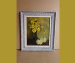 Schilderij bloemen en appels - Nic Verduyn, Antiek en Kunst, Ophalen of Verzenden