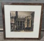 Lithographie signe Victor lefevre, Antiek en Kunst, Ophalen of Verzenden