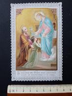 Santje Heiligenprentje met kant Holy card Devotie Dieu, Verzamelen, Bidprentjes en Rouwkaarten, Verzenden
