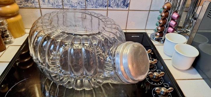 Antieke bijzondere glazen snoeppot in perfecte staat!, Antiquités & Art, Antiquités | Verre & Cristal, Enlèvement ou Envoi