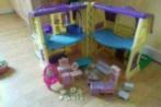 poppenhuis met popje en meubels, Maison de poupées, Envoi