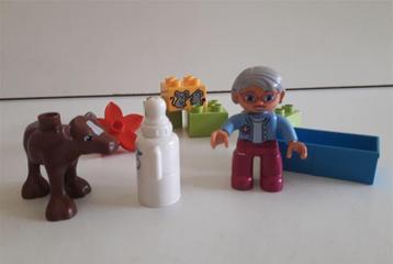 Duplo 10521 - Boerin met kalf - complete set beschikbaar voor biedingen