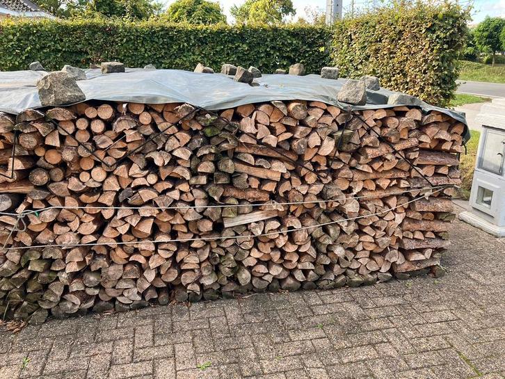 Gedroogd brandhout. Kachelhout. haardhout. Stookhout., Tuin en Terras, Brandhout, Ophalen