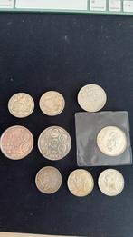 Lot Belgische Zilver munten, Ophalen of Verzenden, Munten