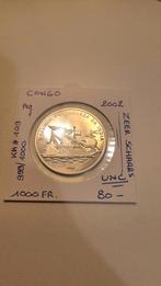 Congo 1000 pour 2002 AG UNC TRÈS RARE ! 999/1000, Enlèvement ou Envoi