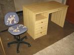  Bureau en bureaustoel in goede staat, 115 x 63 x 78 cm, Huis en Inrichting, Bureaus, Ophalen of Verzenden, In hoogte verstelbaar
