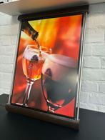 Cadre lumineux Leffe - Biere - 65cm x 47cm, Collections, Enlèvement ou Envoi, Utilisé, Panneau, Plaque ou Plaquette publicitaire