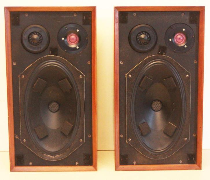 B & W Luidsprekers / Model DM 1 / 3-Way / Made In England, Audio, Tv en Foto, Luidsprekerboxen, Zo goed als nieuw, Front, Rear of Stereo speakers