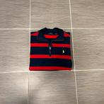 Vintage Ralph Lauren GestreeptLangarmshirt Navy Blauw Rood S, Blauw, Ralph Lauren, Ophalen of Verzenden, Zo goed als nieuw