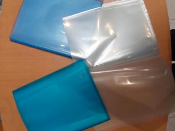 Lot de 3 fardes avec chemises transparentes, Divers, Papeterie, Enlèvement, Comme neuf