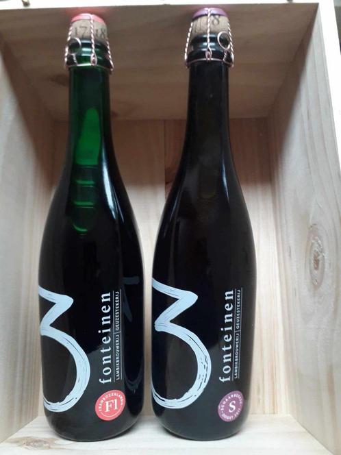 3 fonteinen Frambozenlambik 17/18 - Schaarbeekse kriek 17/18, Verzamelen, Biermerken, Nieuw, Flesje(s), Overige merken, Ophalen