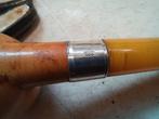 ancienne pipe en ecume de mer et argent 900 et etui, Enlèvement ou Envoi, Comme neuf
