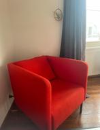 Ekero 1 zit zetel rood, Design, 75 tot 100 cm, Zo goed als nieuw, Hout