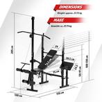 Multifunctional Weight Bench -, Sport en Fitness, Fitnessmaterialen, Ophalen, Gebruikt, Rug, Fitnessbank