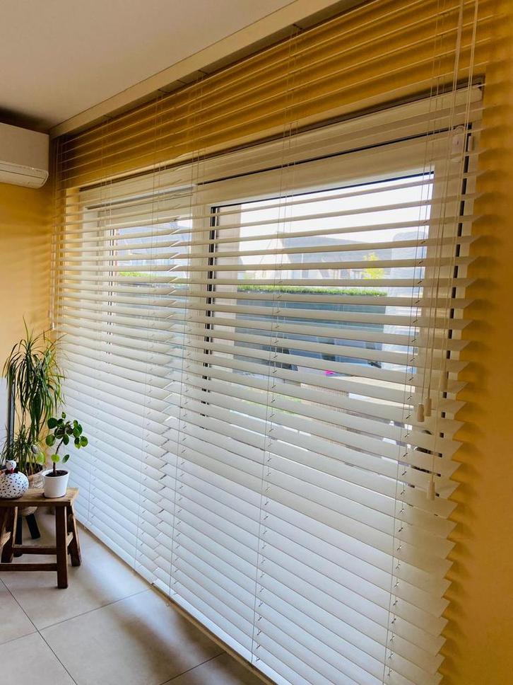 Horizontale lamellen, Huis en Inrichting, Stoffering | Gordijnen en Lamellen, Wit, Ophalen