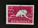 Roemenie 1957 - hermelijn, Postzegels en Munten, Ophalen of Verzenden, Dier of Natuur, Gestempeld
