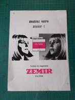Zemir cigarettes - publicité papier - 1967, Autres types, Utilisé, Enlèvement ou Envoi