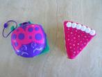 2x Polly Pocket verjaardagstaart (2018) en lieveheersbeestje, Verzamelen, Poppetjes en Figuurtjes, Ophalen of Verzenden, Gebruikt