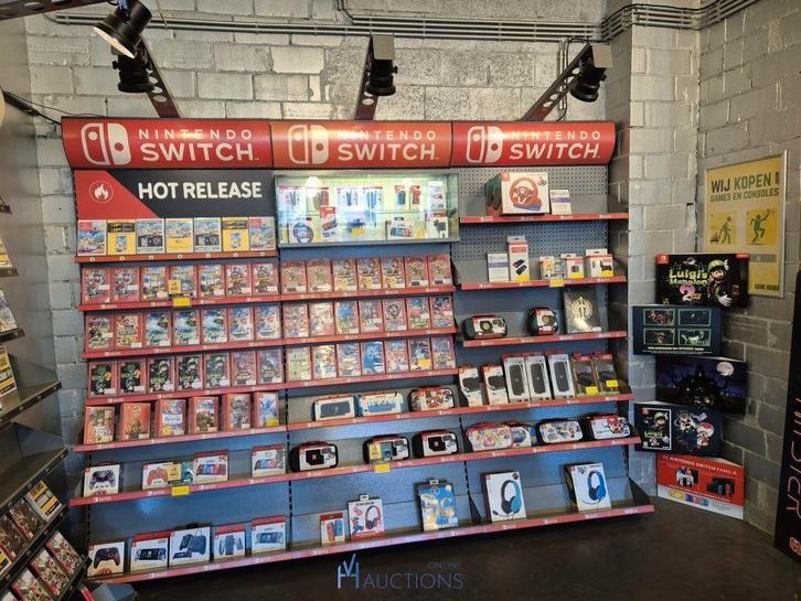 Ijzeren winkelrekken, Zakelijke goederen, Kantoor en Winkelinrichting | Kantoormeubilair en Inrichting, Verlichting, Gebruikt