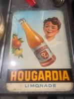 Oud blikken bord hougardia 1955, Verzamelen, Ophalen, Gebruikt, Reclamebord