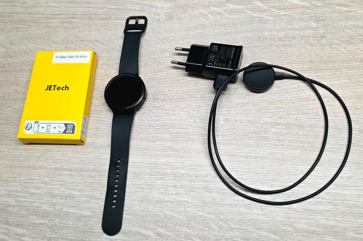 Samsung Galaxy Watch 4 - 44 mm - Horloge- en schermbescherme, Handtassen en Accessoires, Smartwatches, Zo goed als nieuw, Android